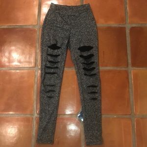 Ripped leggings-SHEIN